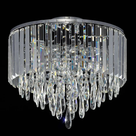 Потолочная люстра каскадная хрустальная Citilux Leonna CL320161