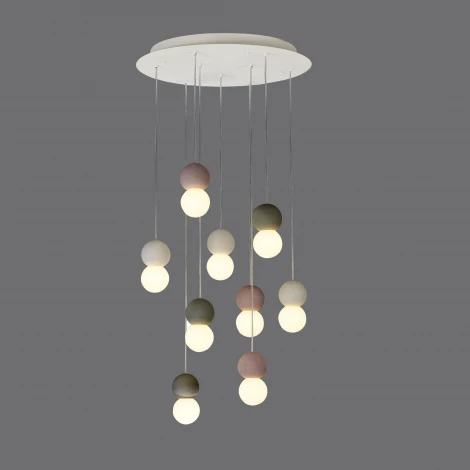 Подвесная люстра Mantra Galaxia 7621 (220V, подвески, на проводе, шарики)