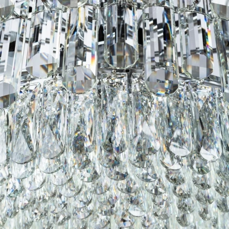 Подвесная люстра каскадная Divinare Bellatrix 3510/02 SP-18 (220V, хрусталь, на тросе)