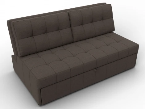 Диван прямой Лига-107 (160) (ЛДСП,Брус,Фанера,Рогожка/Коричневый) Лига Диванов 134913