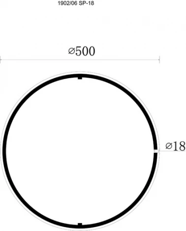 Световой элемент "Круг средний" Divinare Formica 1902/06 SP-18