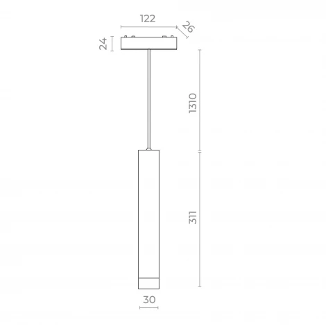 Магнитный трековый светильник ST Luce Skyflat ST680.533.07 Белый LED 1*7W 48V