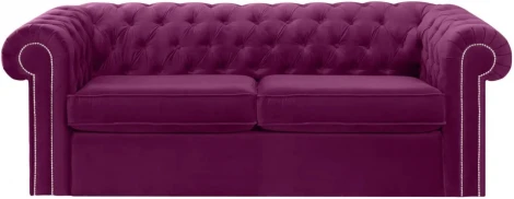 Диван Chesterfield ОГОГО (арт.344645), (Ткань/Фиолетовый)
