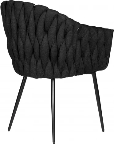 Стул обеденный DOBRIN MATILDA (черная ткань (LAR 275-50)) 9691-LM MATILDA, цвет сиденья черная 275-50), основания черный