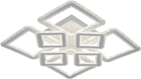 Потолочная люстра светодиодная на штанге с управлением смарфоном и пультом Reluce 55678-0.3-4+4