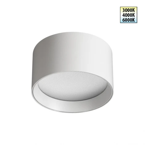 Светильник накладной светодиодный с переключ. цв. температуры Novotech Orbis 359594 белый IP20 LED 12W 220-240V 3000К\4000К\6000К