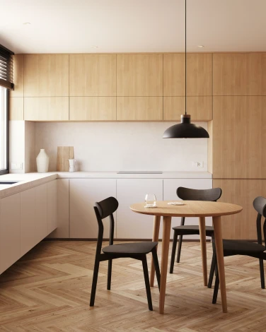 Обеденный стул La Forma (ex Julia Grup) Safina (Коричневый/ Дерево,Каучук,Ясень)