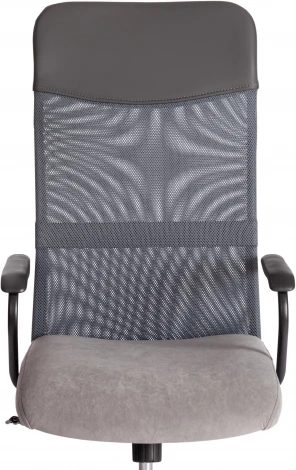 Кресло PRACTIC (мп) (Флок,Искусственная кожа  /Серый)