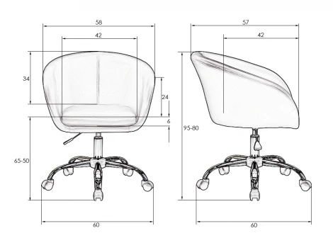 Офисное кресло для персонала BOBBY (кремовый)