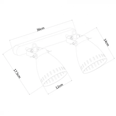 Спот Arte Lamp Luned A2214AP-2SS