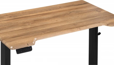 Компьютерный стол Маркос с механизмом подъема 120 (Маркос с механизмом подъема 120х75х75 дуб вотан / черный) Notta арт.578403