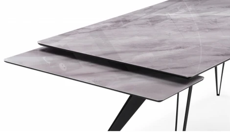 Кухонный стол Notta Дарвин (Металл,Стекло/Черный) арт.612178