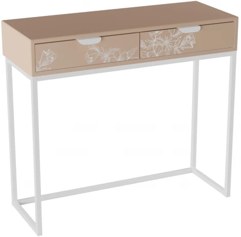 Консоль Калифорния Дрим К01 Пудра/Белый от фабрики Калифорния