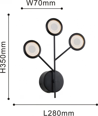 Настенный светильник F-Promo Mugs 4252-3W (LED, 220V)