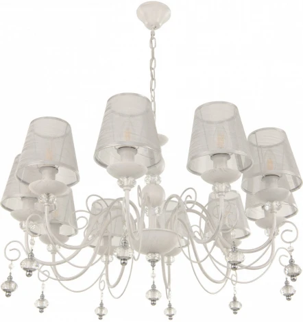 Подвесная люстра Arte Milano AM347620 347620/10 WT+SL (220V, подвески, на цепи)