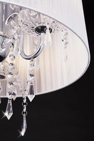 Торшер Eurosvet 2045 2045/3F хром/белый (220V, круглые)