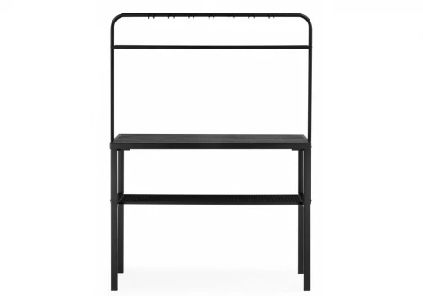 Барный стол Woodville Сари 120х50х171 дпк графит / черный