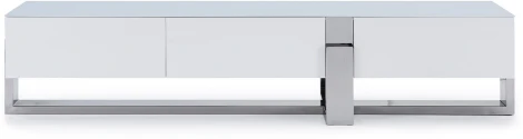 Тумба под телевизор Garda Decor 58DB-17071 (Хром/Белый)