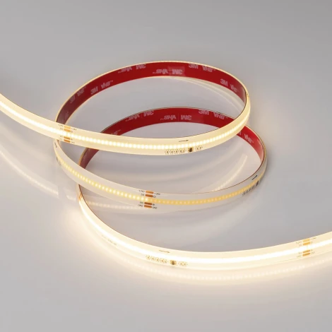 Светодиодная лента герметичная SPI-COB-SE-X378-12mm 24V Warm3000-PX63-BPT (7 W/m, IP65, 5m) (Arlight, бегущий огонь) 041739