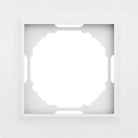 Рамка 1-я, Wave матовый белый Donel A07 DEW21133