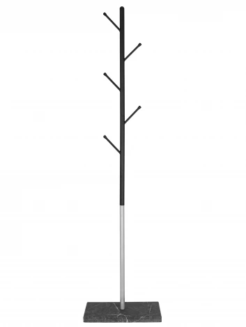 Вешалка напольная Пико 8 черный/металлик/торос графит софт Mebelik 009588