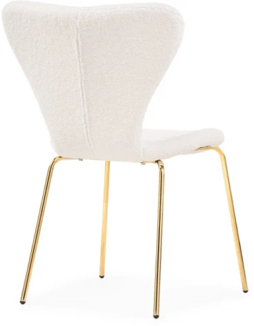 Стул Woodville на металлокаркасе Solo white / gold 15598