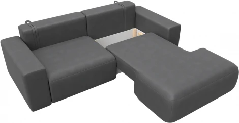 Диван угловой Лига-036 НПБ Классик правый угол Лига Диванов (Замша) арт.127741