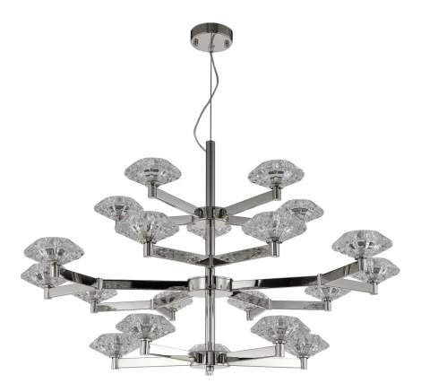 Подвесная люстра Crystal Lux REBECA SP5+10+5 NICKEL