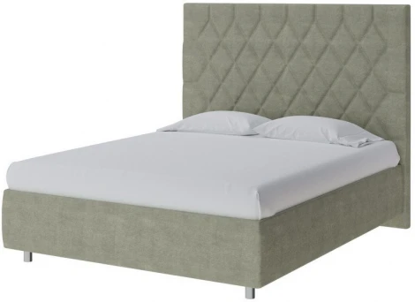 PROxSON Кровать Rhomby без основания (Ткань: Велюр Лофти Олива) 180x190
