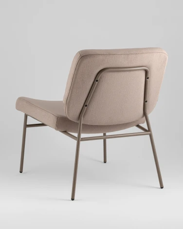 Кресло Stool Group Эбигейл велюр бежевый, каркас бежево-серый УТ000041982