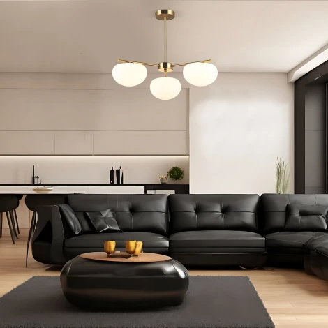 Потолочная люстра на штанге Eurosvet Like 30190/3 латунь (220V)