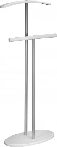 Вешалка костюмная Дэви 2 металлик/белый Mebelik арт.006387