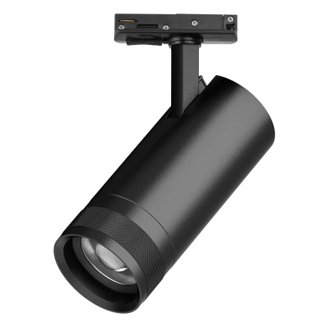 Трековый светильник однофазный/трехфазный светодиодный 20W 220V 1400LM 20-55G с тонким адаптером Lightstar Canno Pro C4207SS