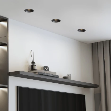 Светильник встраиваемый Elektrostandard Punto 25016/01 GU10 черный (220V, круглые)