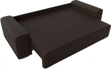 Диван прямой Лига-029 (Коричневый/Экокожа) Лига Диванов арт.121032