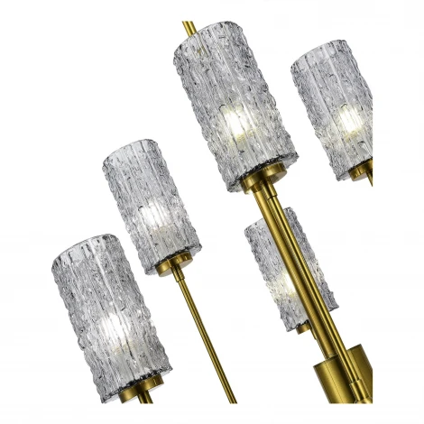 Потолочная люстра на штанге ST Luce Gacciolo SL1240.303.06 Латунь/Дымчатый E27 6*60W (220V)