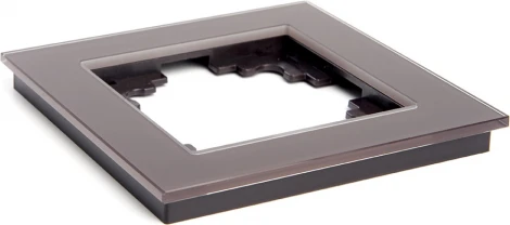 Рамка на 1 пост (коричневый) Stekker Катрин 39535