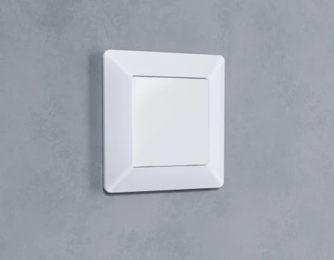 Рамка Ambrella Volt ALFA Line (Белый матовый) 1-ая AF110121