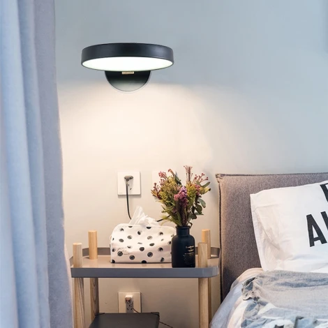 Бра Wi-Fi Turna Black By ImperiumLoft Turna-W01 (LED, 220V, голосовое управление, умный дом - Алиса)