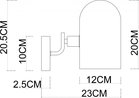 Бра Arte Lamp Cassel A5454AP-1PB (220V)