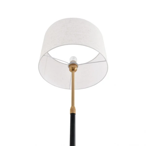 Торшер Lumion Irisa 8358/1F медь/черный/белый, металл/текстиль E27 60W 220V