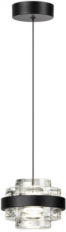 Подвесной светильник каскадный Odeon Light Klot 5031/6L черный/металл/акрил LED 6W 4000K 432лм (220V, на проводе)