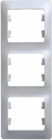 Рамка на 3 поста (перламутровый) Systeme Electric Glossa GSL000607