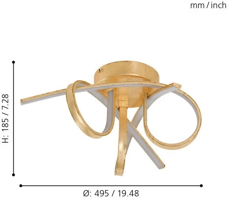 Потолочная люстра Eglo Miraflores 97742