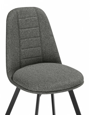 Обеденный стул Woodville Texas (Металл, Рогожка/Черный) арт.15886