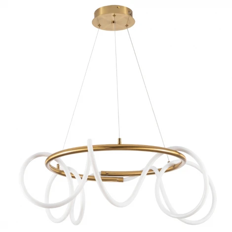 Подвесной светильник с гибким неоном Arte Lamp Klimt A2850LM-75PB (LED, 220V, на тросе, кольцо)