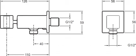 Шланговое подключение Jacob Delafon E14791-CP с держателем для душа