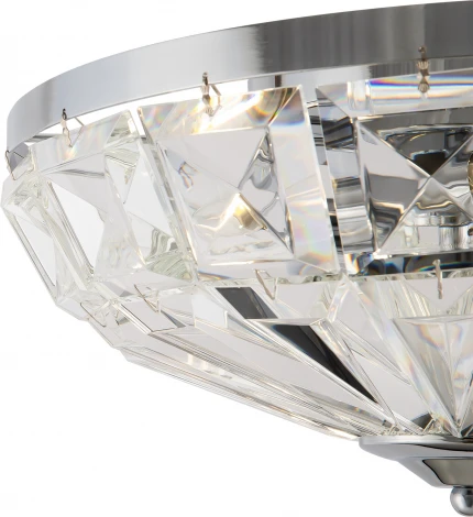 Потолочная люстра буше Maytoni Facet MOD094CL-04CH (220V, хрусталь, круглые)