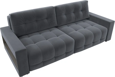 Диван прямой с полками Лига-053 НПБ Лига Диванов (Велюр) арт.128892