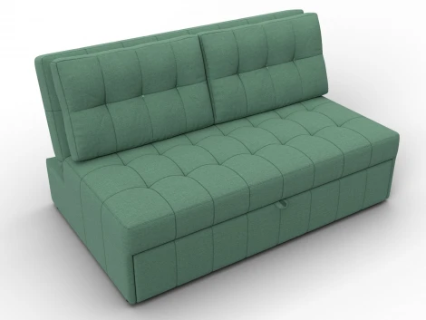 Диван прямой Лига-107 (140) (ЛДСП,Брус,Фанера,Рогожка/Зеленый) Лига Диванов 134905